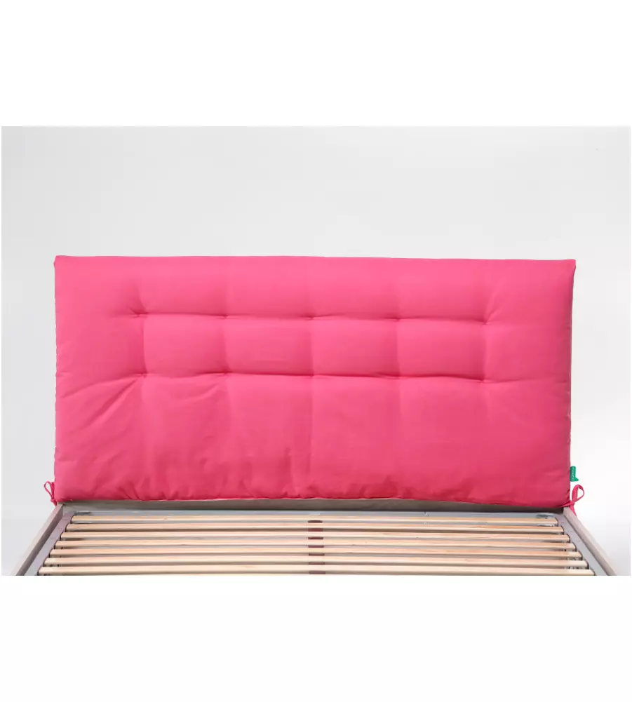 Cuscino matrimoniale per testata "soffy", fucsia larghezza 160 cm